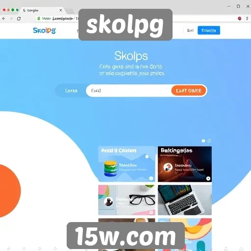 Interface do site Skolpg é moderna e intuitiva